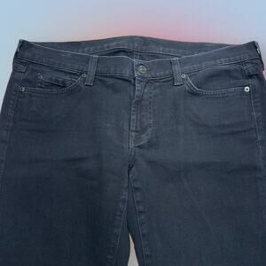7 FOR ALL MANKIND Women’s 32 Black Bootcut Jeans